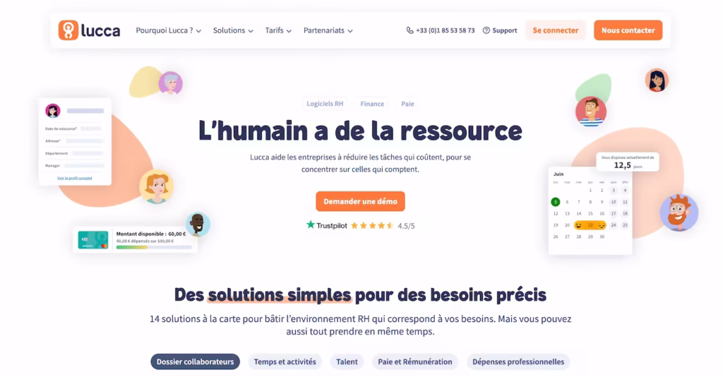 Top 15 des meilleurs logiciels de gestion RH pour TPE et PME en 2025