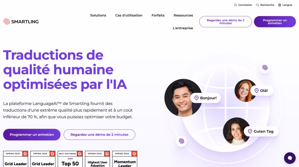 Top 10 AI tools for website translation in 2025