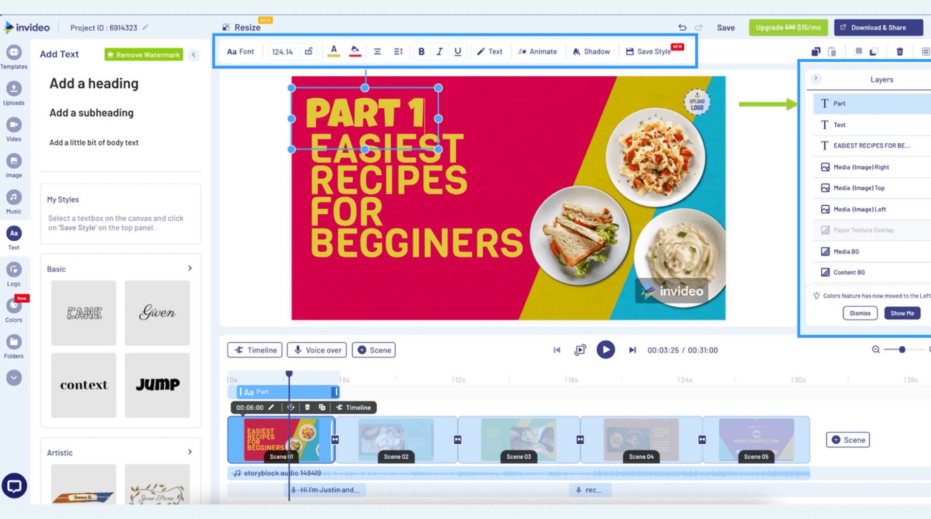 InVideo is an AI-assisted video creation tool that transforms your texts into professional, ready-to-publish videos.