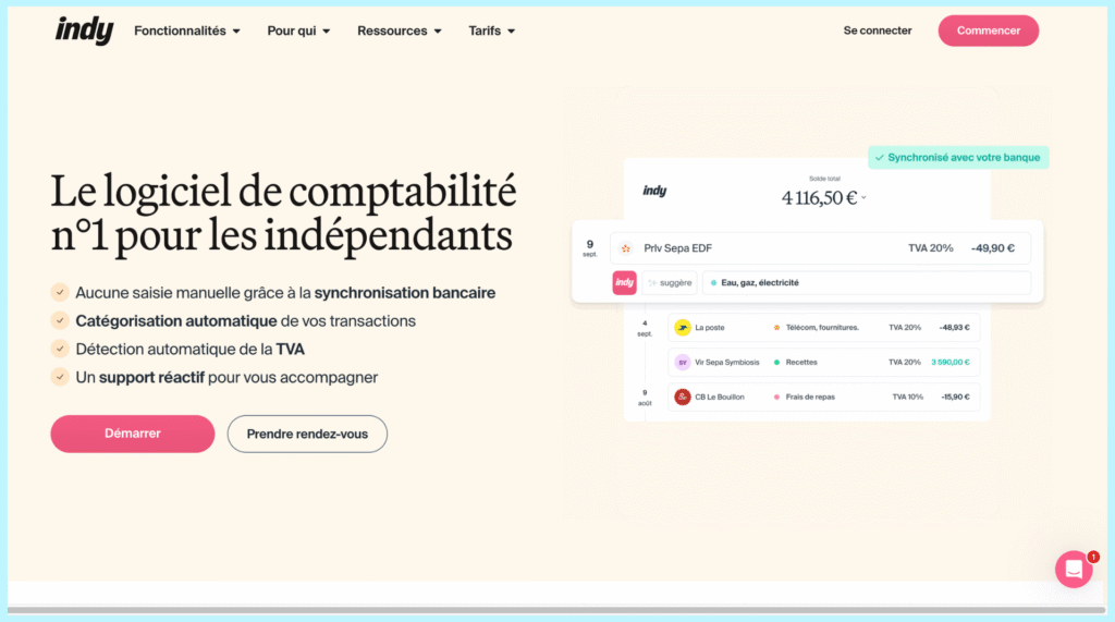 Indy automates your accounting and billing. A simple, fast, 100% online solution for freelancers and self-employed people.