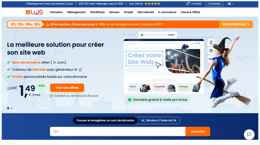 Optimisez votre site WordPress avec LWS : installation en 1 clic, performances élevées, sauvegardes automatiques et support français.